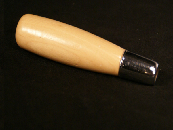 Wood Tool Handle with metal ferrul and Clear Finish